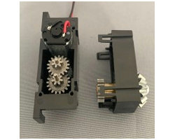 扉スペースに入る電子錠用ギアドモーター